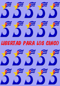 Plakat "Libertad para los cinco"