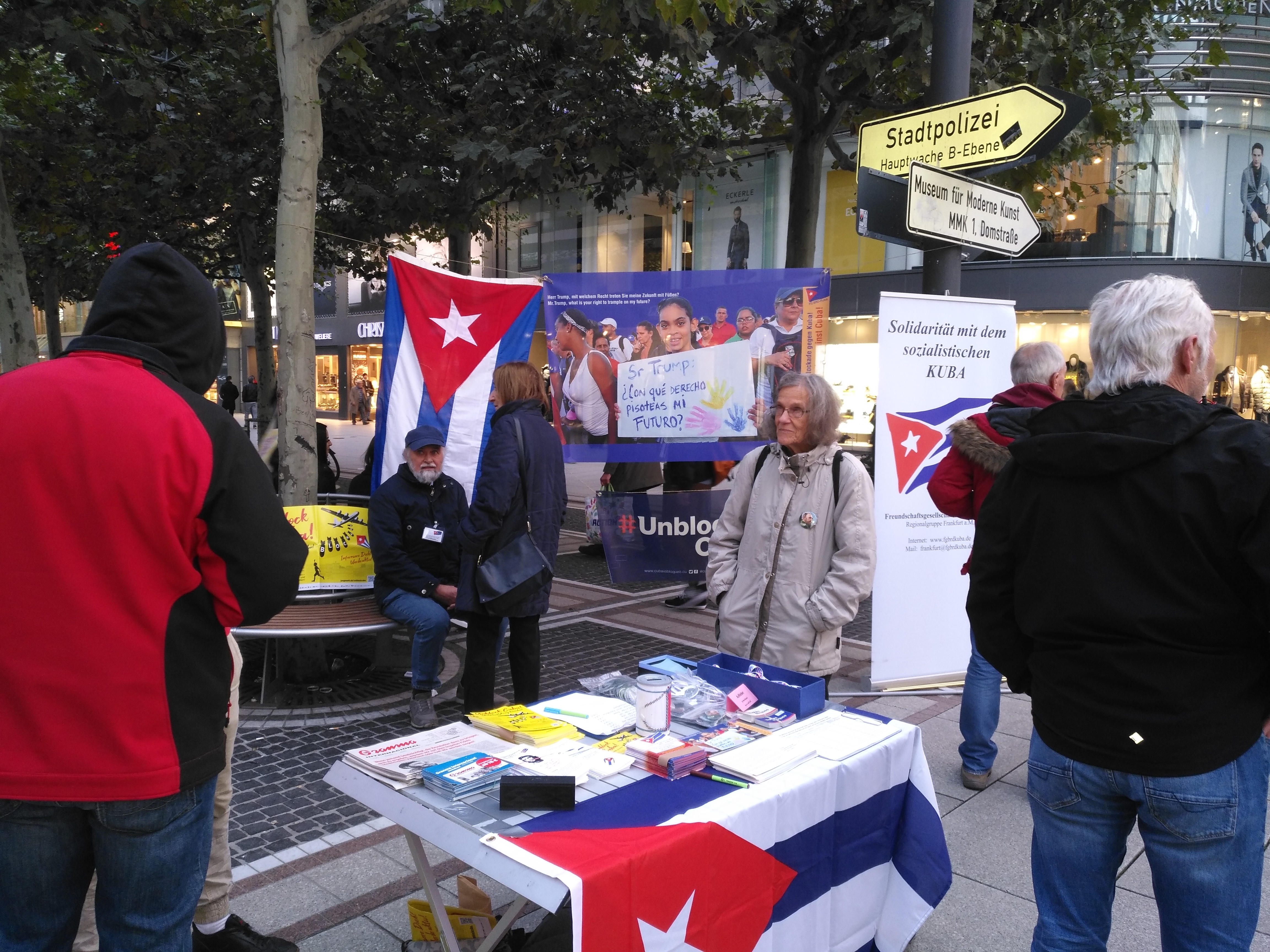 Kundgebung / Mahnwache: Unblock Cuba, Frankfurt