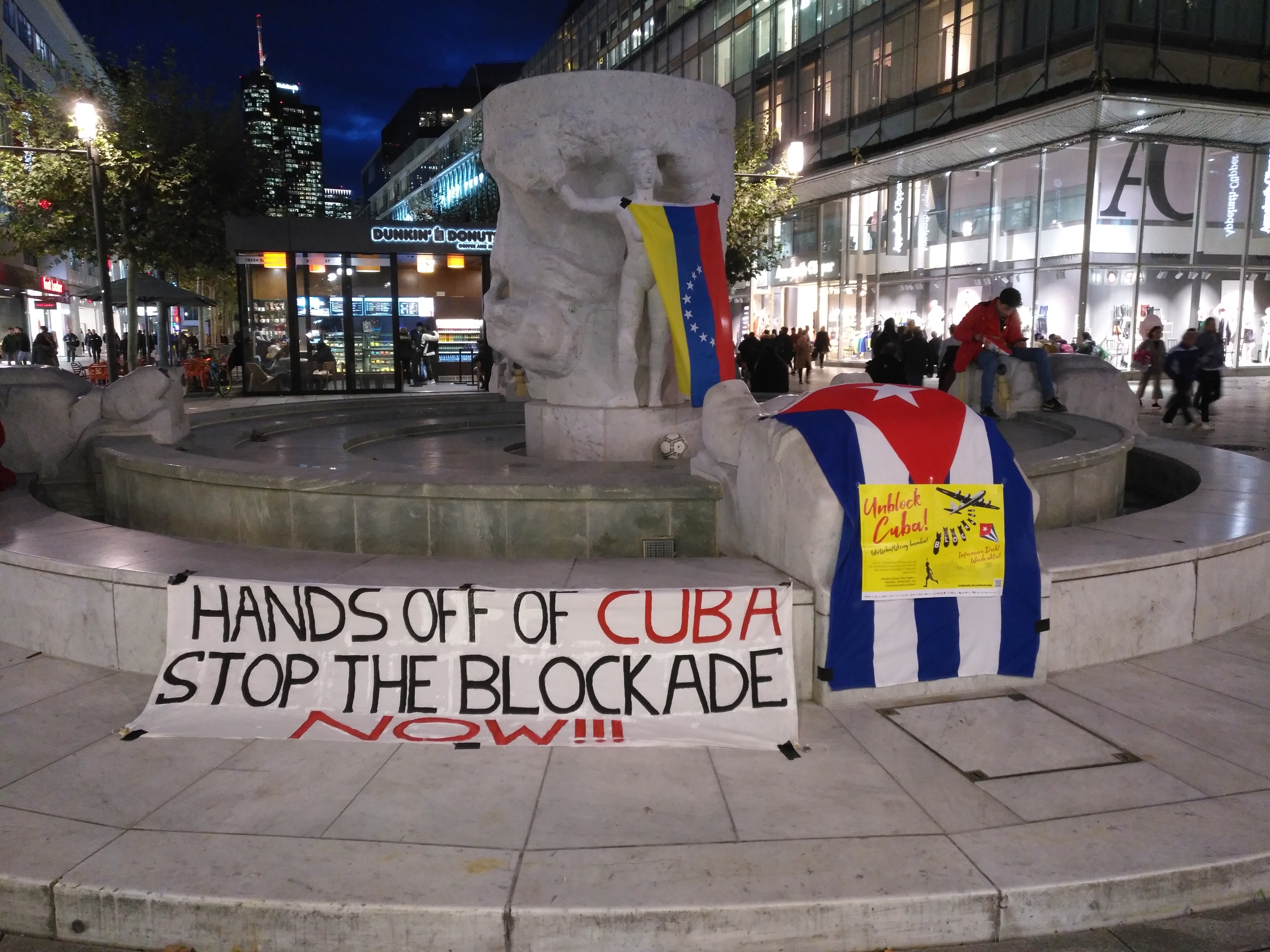 Unblock-Cuba-Aktion Frankfurt
