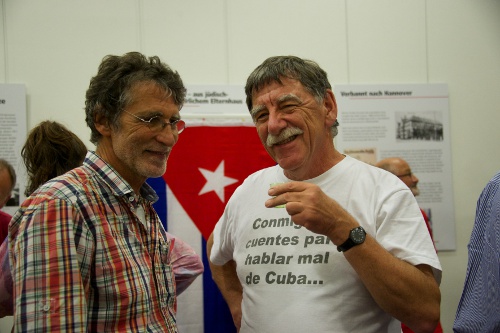 Fank Schwitalla (Netzwerk Kuba) und Samuel Wanitsch (Vereinigung Schweiz-Cuba)