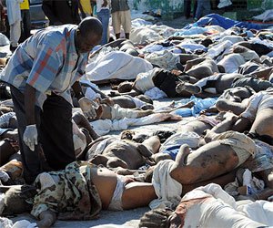 Leichen auf den Strassen von Port-au-Prince