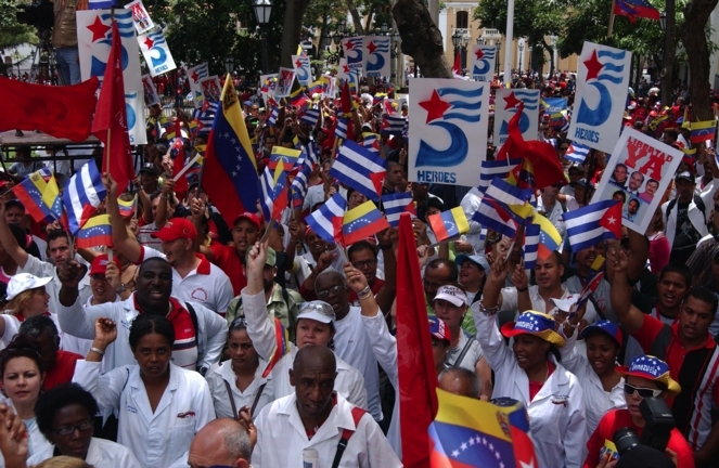 Internationaler Aktionstag Cuban 5 - Caracas