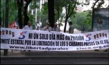Internationaler Aktionstag Cuban 5 - Madrid