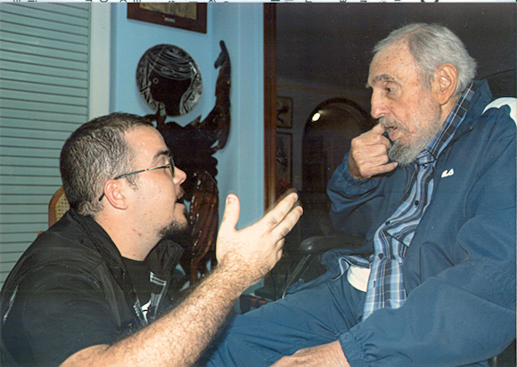 Fidel Castro und Randy Perdomo 2015.