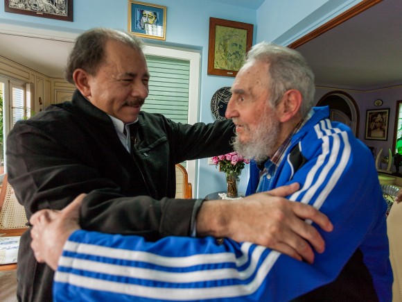 Daniel Ortega, Präsident Nicaraguas mit Fidel Castro