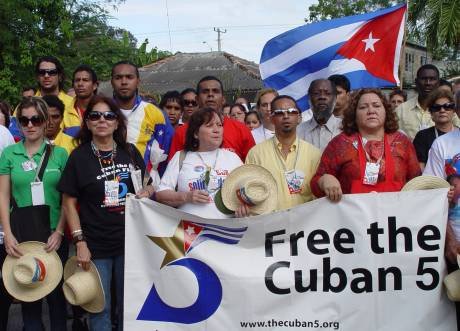 Demo für die Freiheit der Cuban 5, Holguin, November 2012