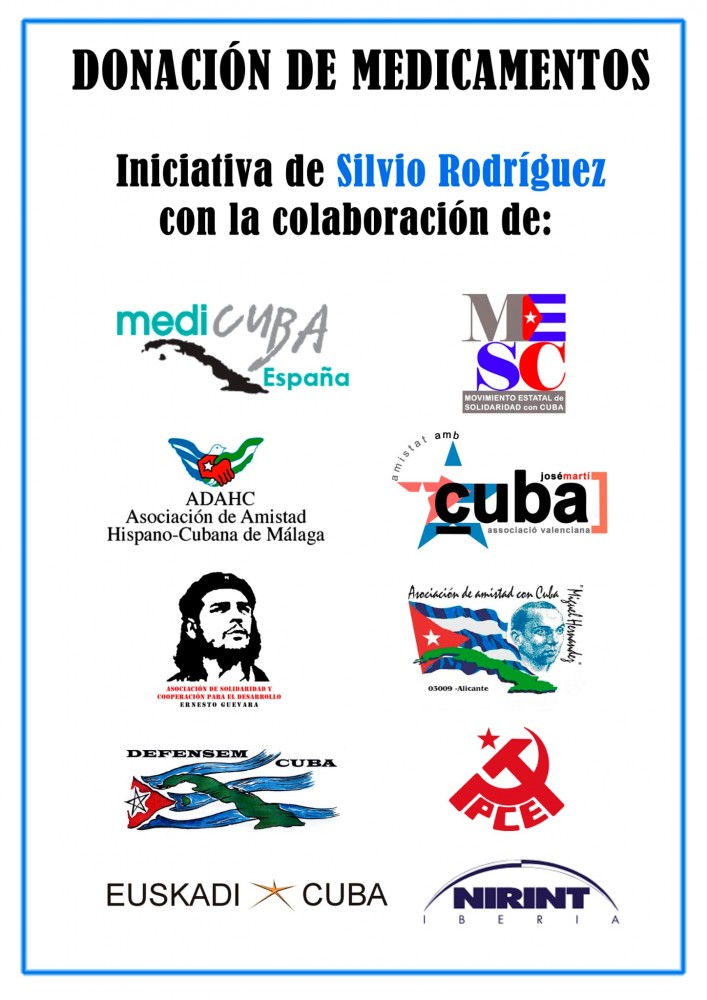 Medikamentenspende - Initiative von Silvio Rodriguez
