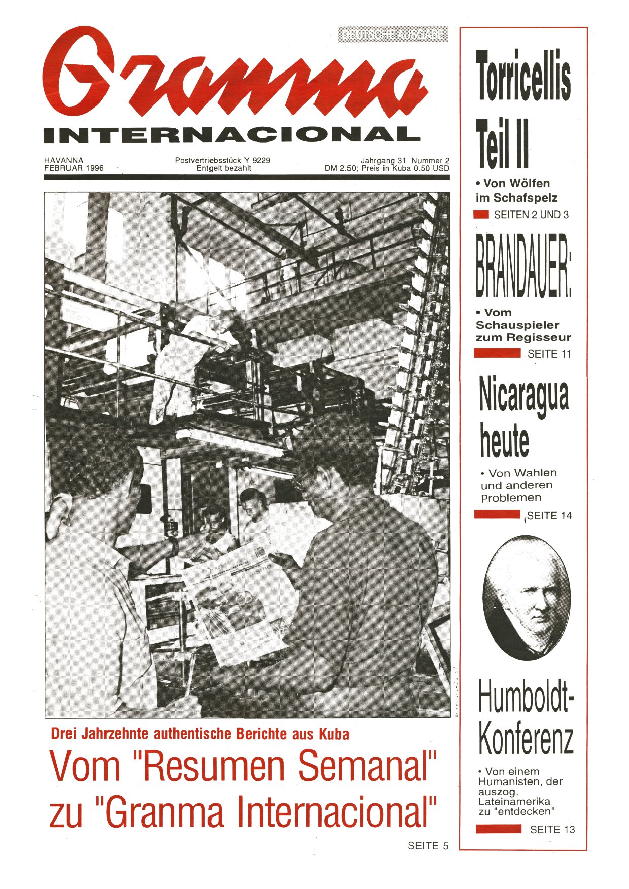 Granma Internacional Februar 1996