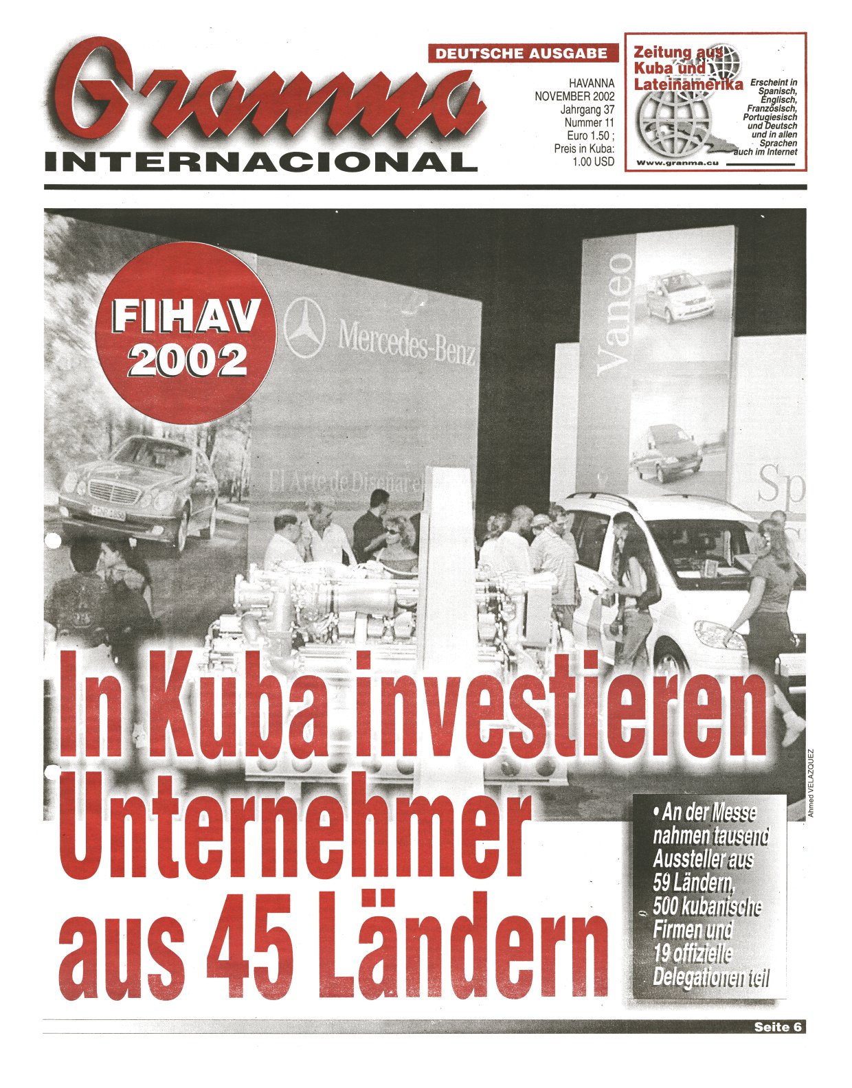 Granma Internacional November 2002