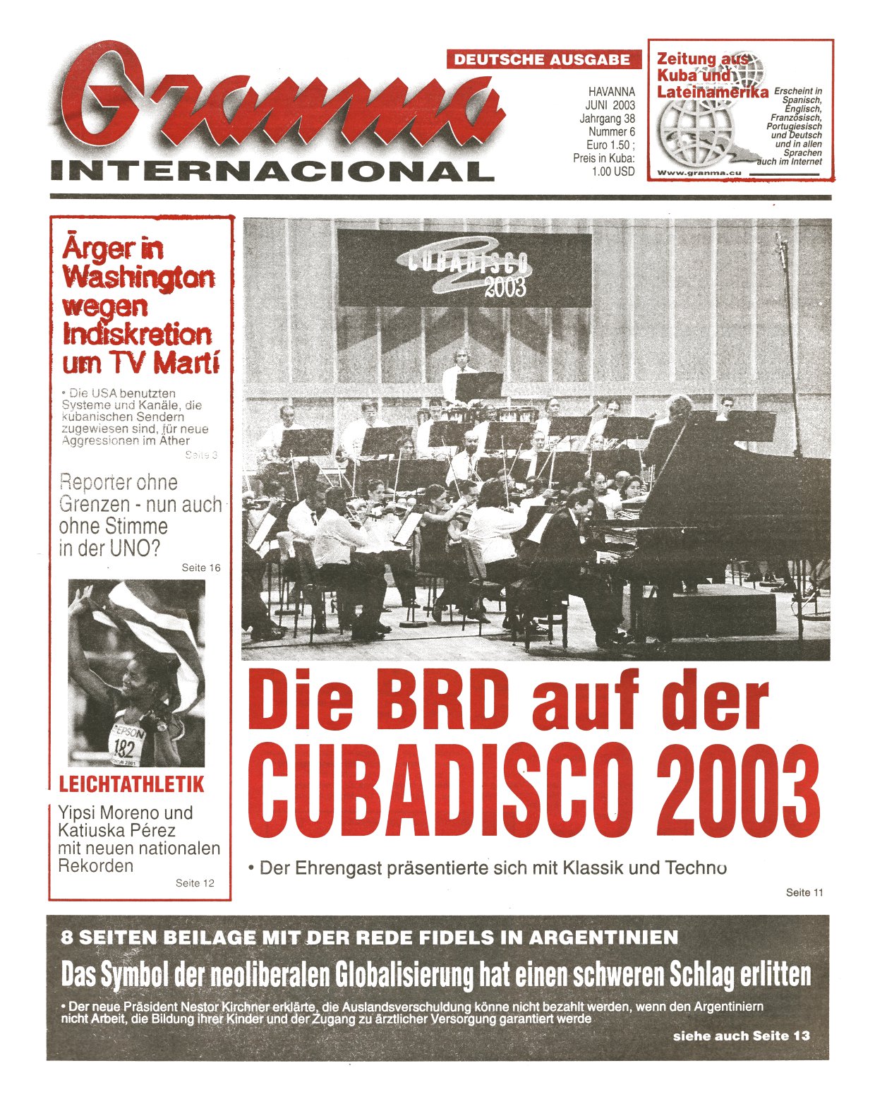 Granma Internacional Juni 2003