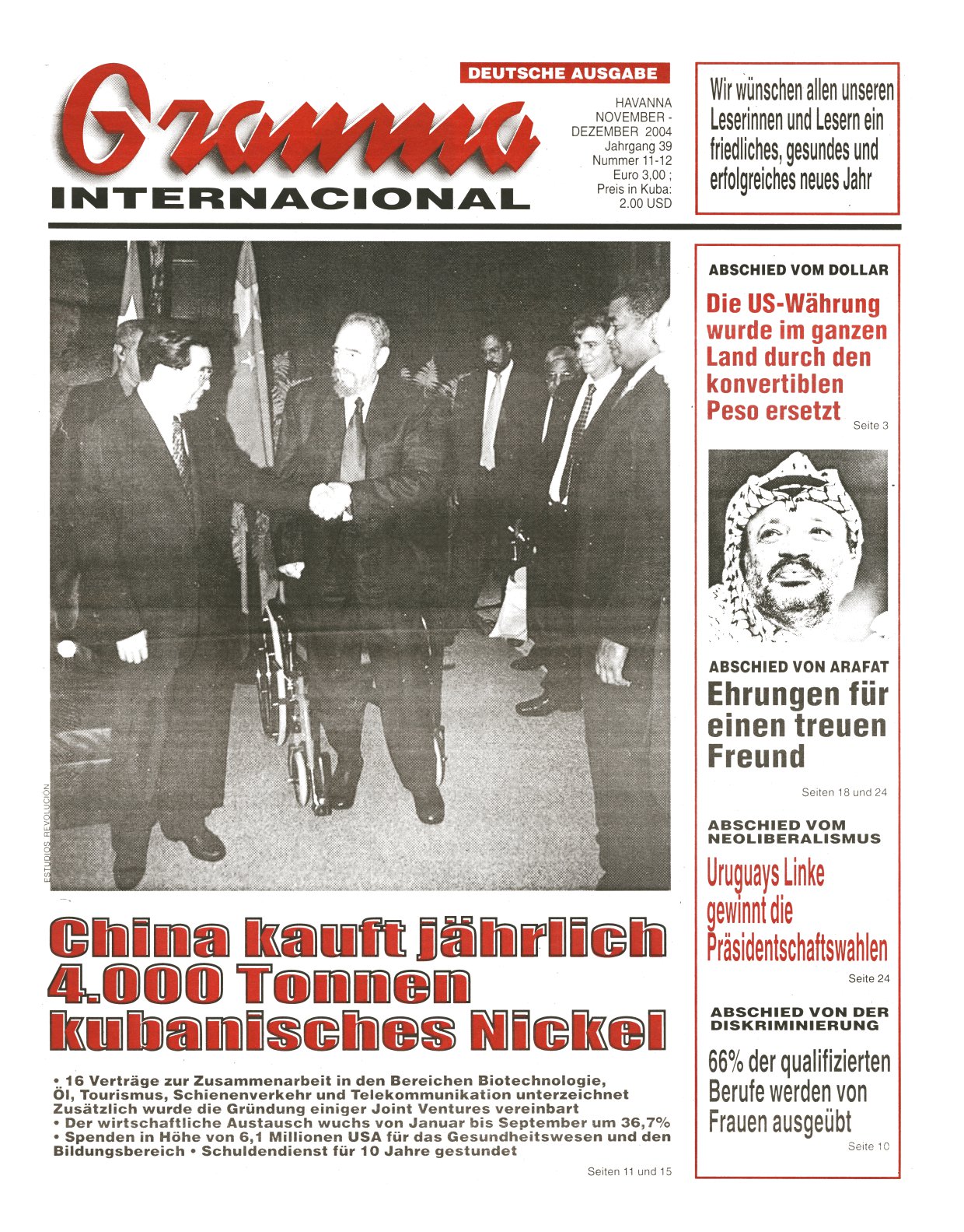 Granma Internacional November/Dezember 2004