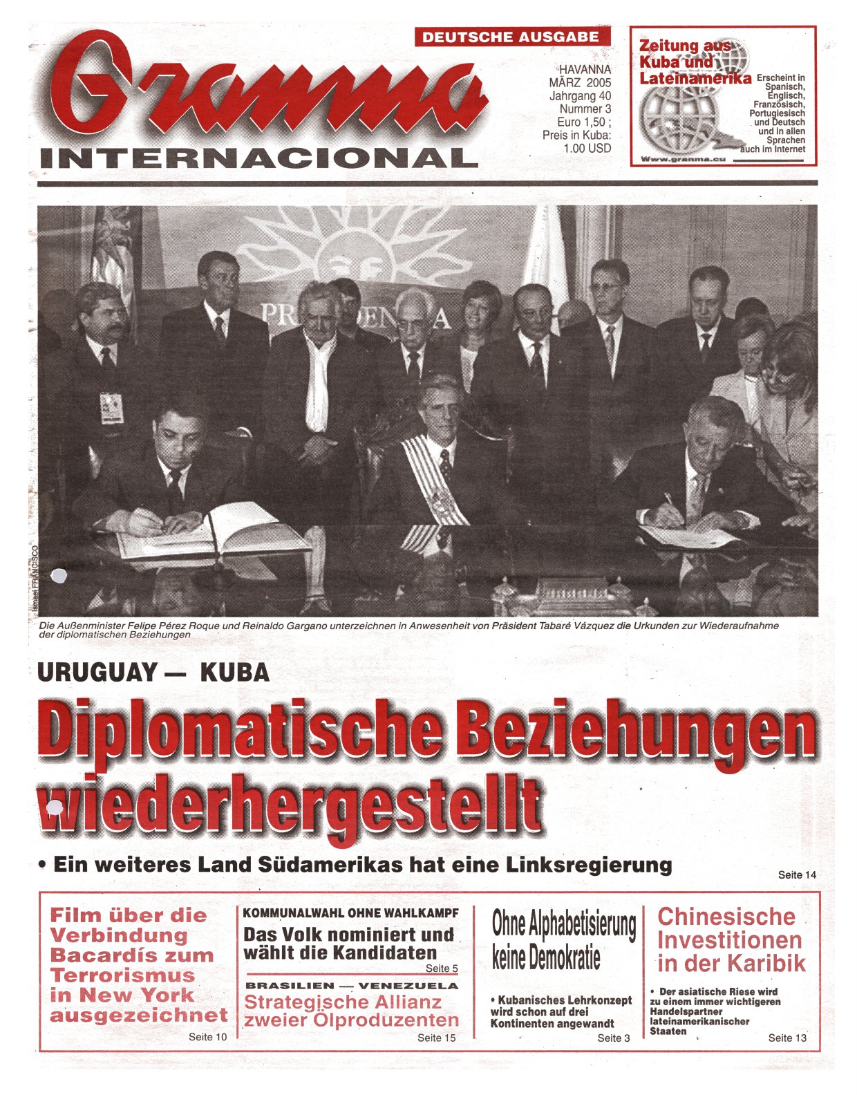 Granma Internacional März 2005