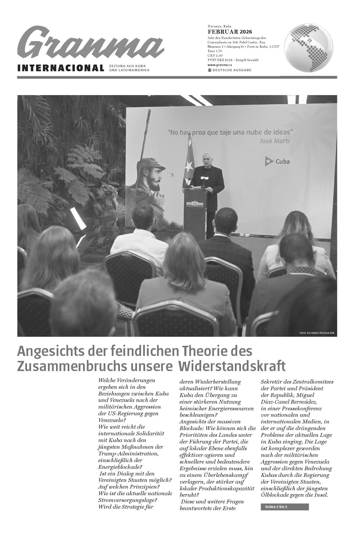 Granma Internacional Februar 2026