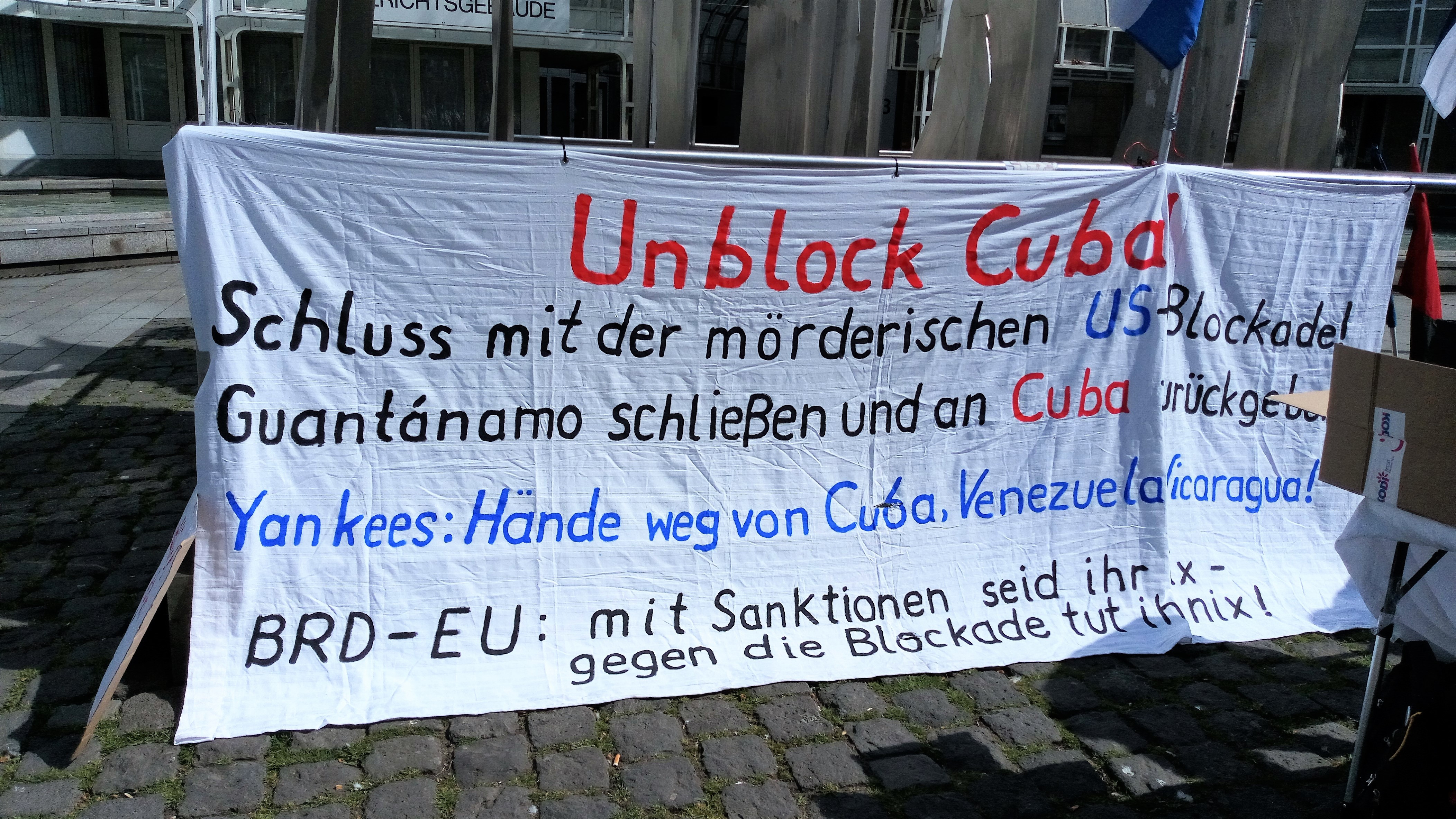 UnblockCuba-Aktion Düsseldorf