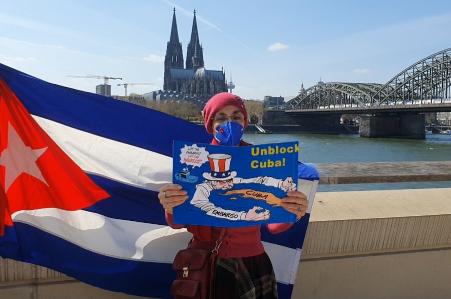 UnblockCuba-Aktion Köln