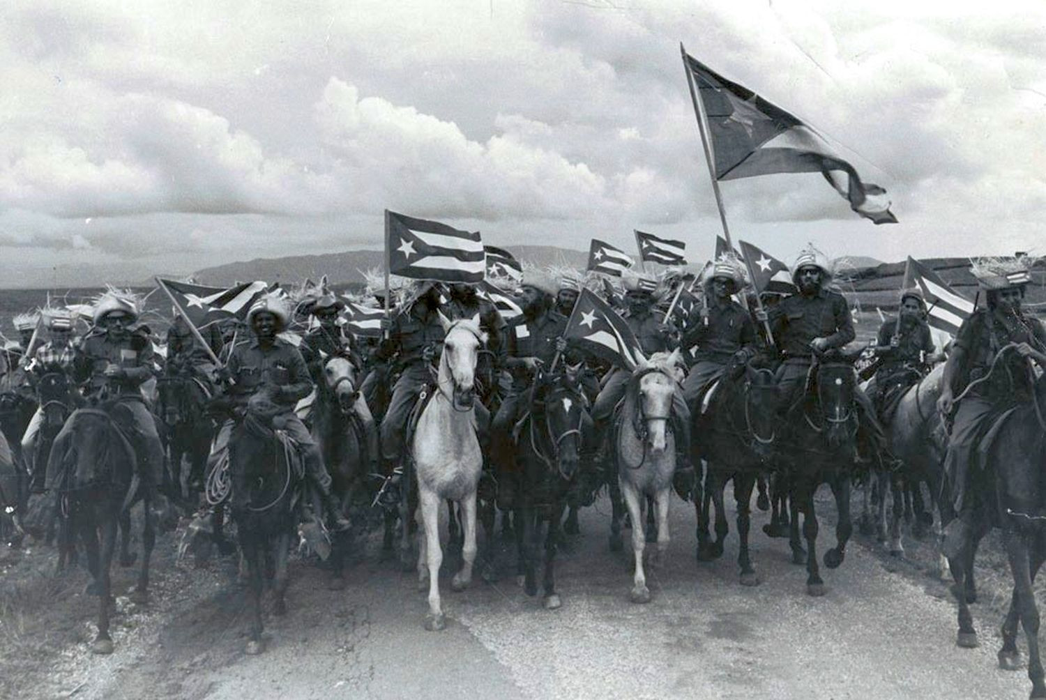 Berittene Revolutionäre am 1. Januar 1959