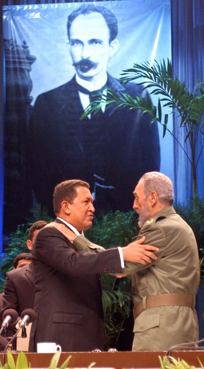 Chávez, Castro, Martí