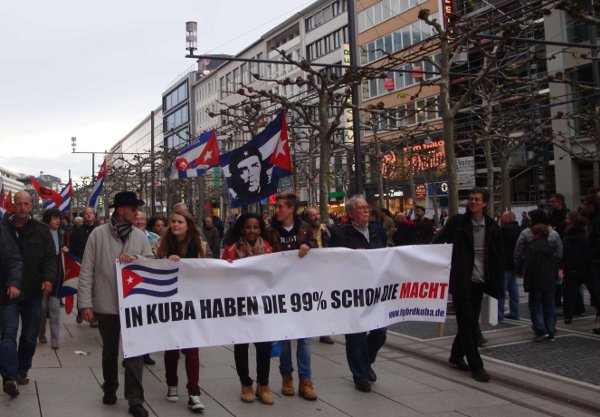 Demonstration am 22. April in Frankfurt am Main