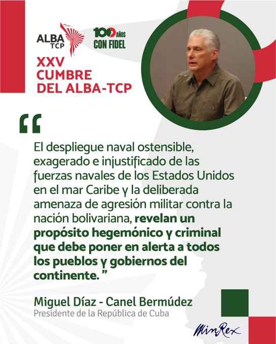 D&iacute;az-Canel - ALBA-Gipfel 2015