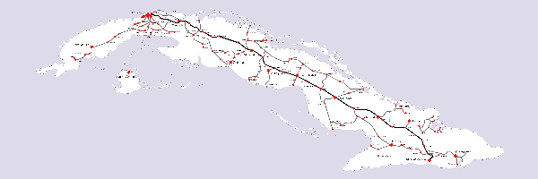 Ferrocarriles map cuba