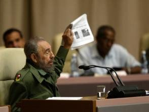 Fidel Castro 2005 im Palacio de las Convenciones