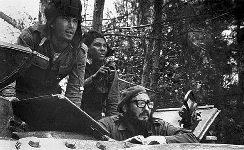 Fidel Castro während der Kämpfe in der Schweinebucht