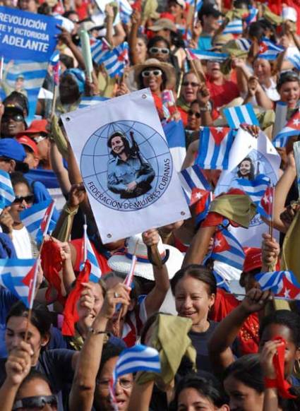 Kubanischer Frauenverband am 1. Mai