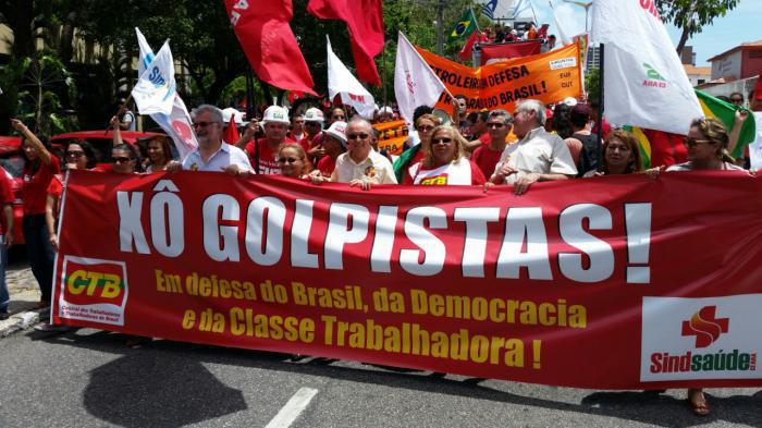 Proteste gegen den Staatsstreich in Brasilien