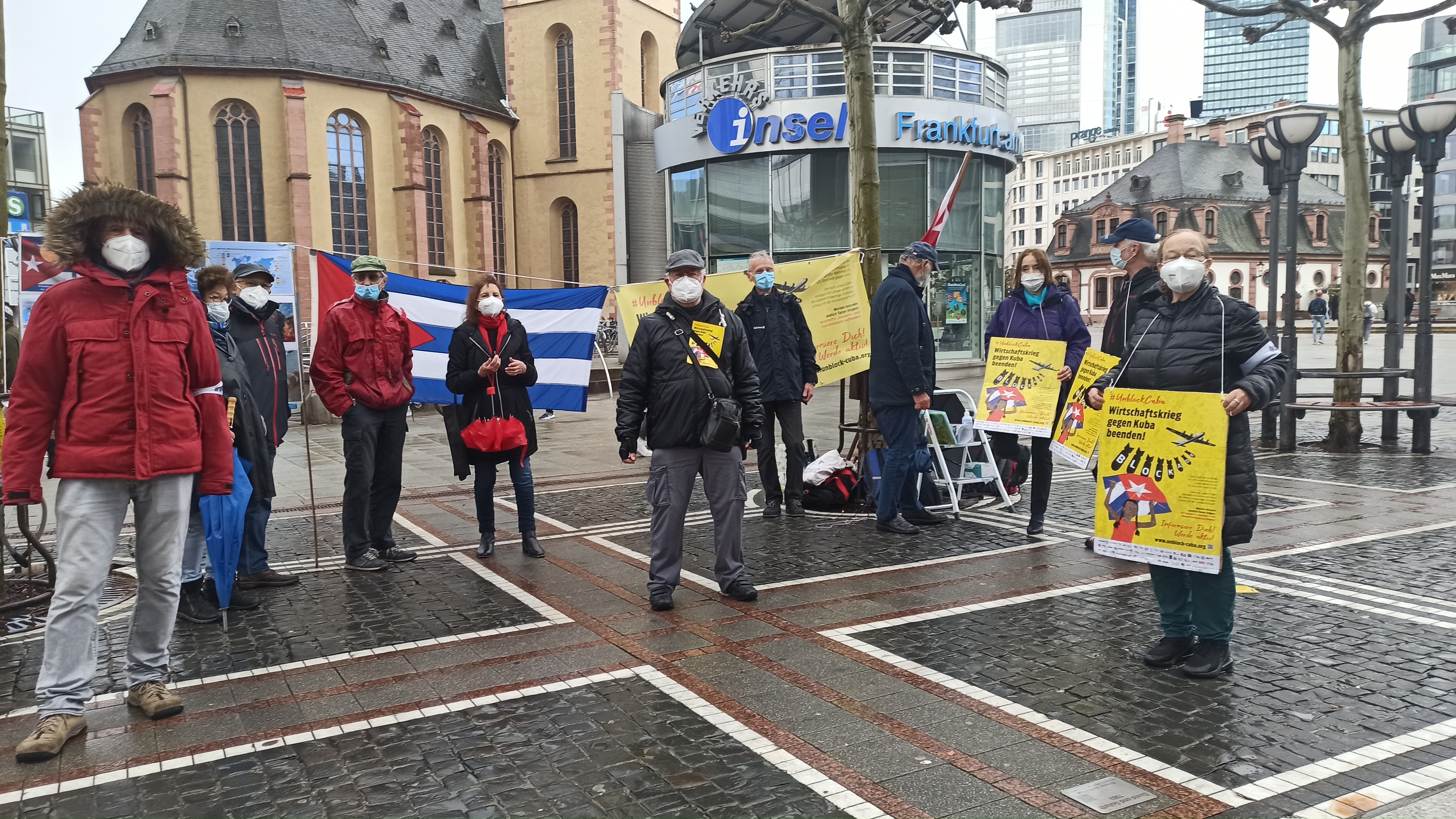 Karawane gegen die US-Blockade, Frankfurt