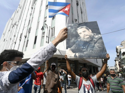 Kundgebung in Kuba