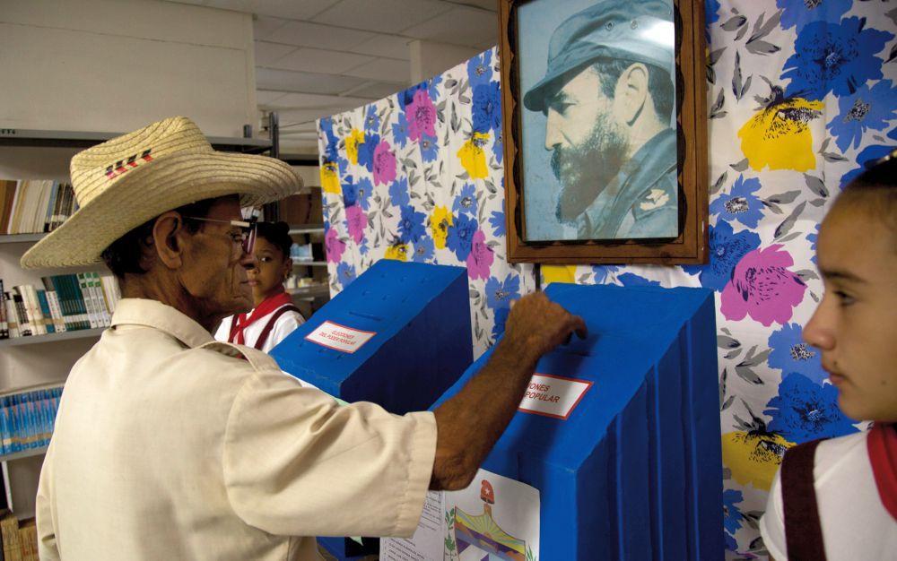 Wahllokal in Santo Domingo in der Sierra Maestra