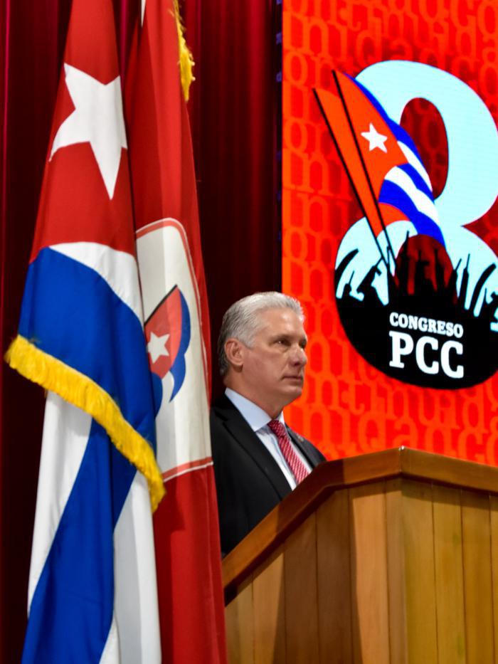 Mario Díaz-Canel auf dem 8. Parteitag der PCC