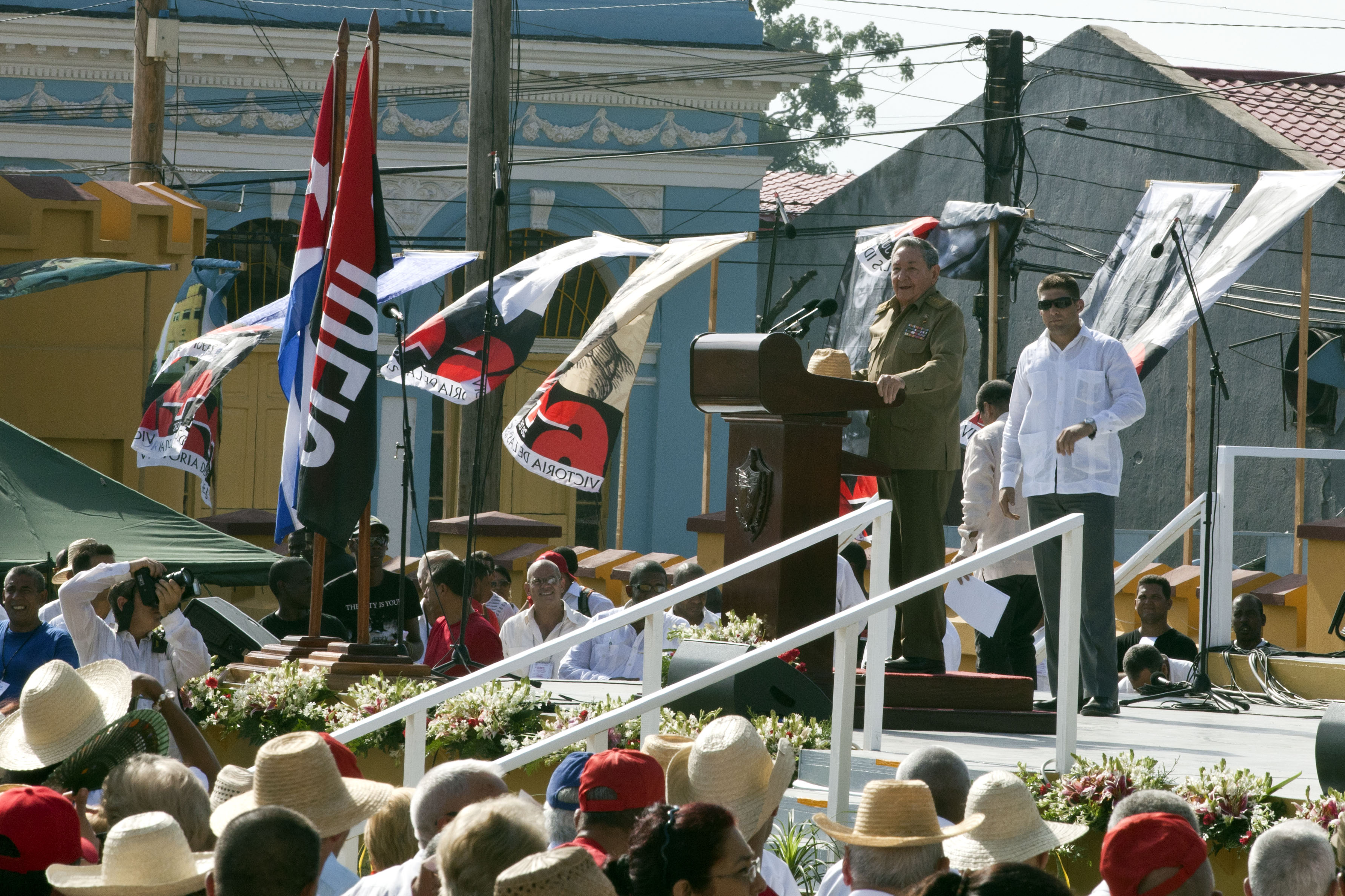 Raul Castro spricht in Santiago de Cuba