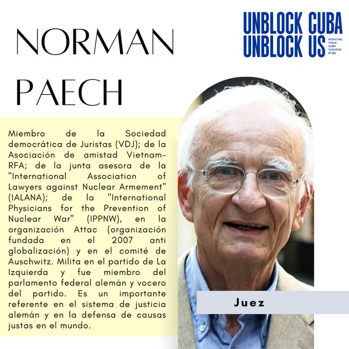 Prof. Dr. Norman Paech, Vorsitzender Richter