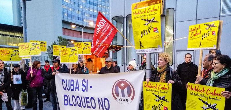 Unblock Cuba Demonstration Wien