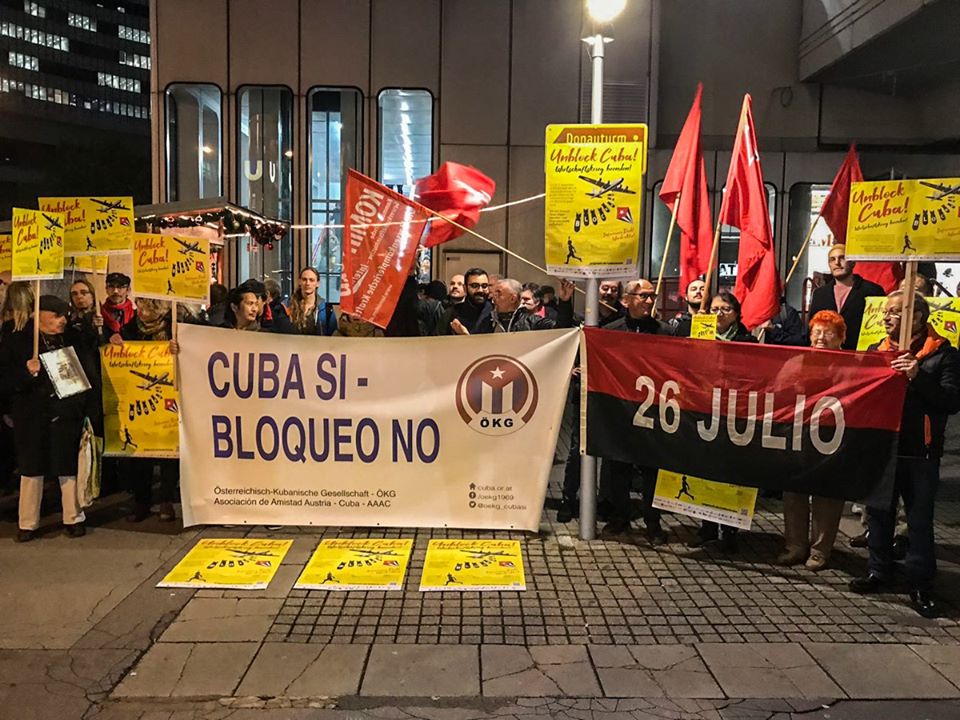 Unblock Cuba Kundgebung in Wien