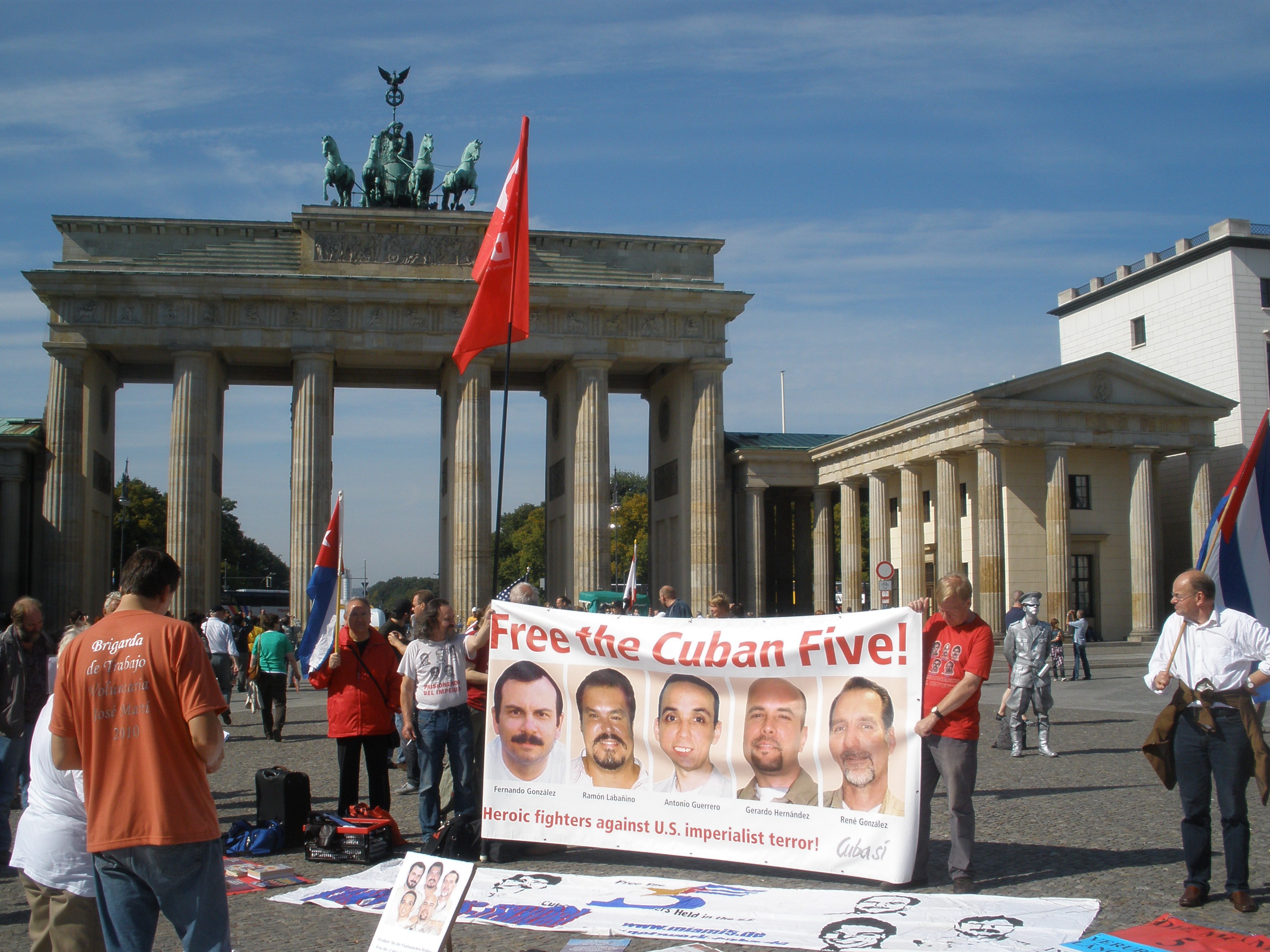 Berlin: Kundgebung für die Befreiung der CUBAN FIVE, 12.09.2010
