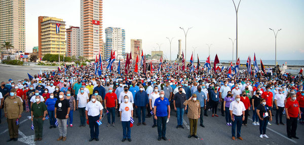 Demonstration für die Verteidigung der Revolution
