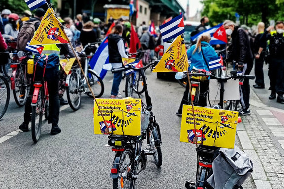 Fahrraddemo in Berlin