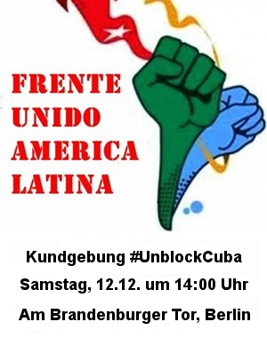 Kundgebung #UnblockCuba Berlin