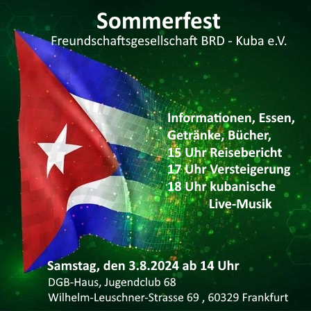 Kuba-Sommerfest in Frankfurt